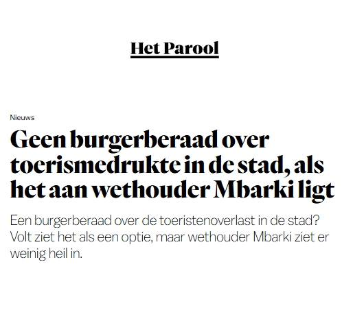 Geen burgerberaad