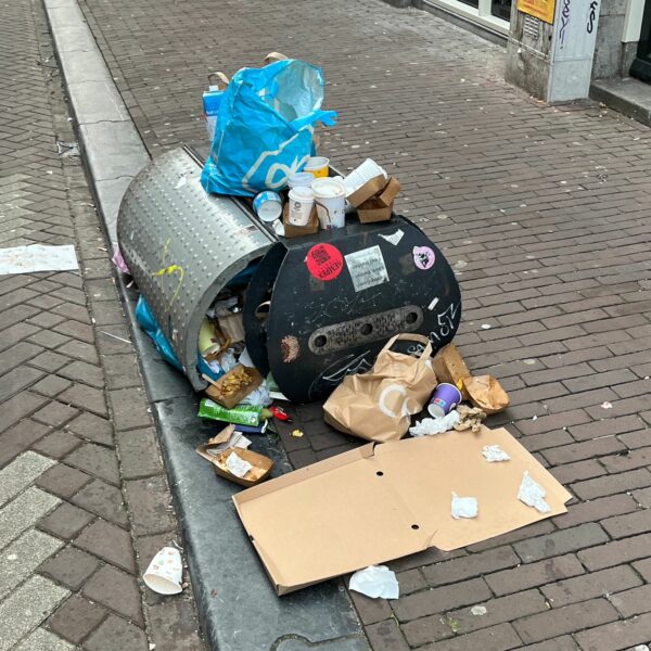 Afval en toeristen